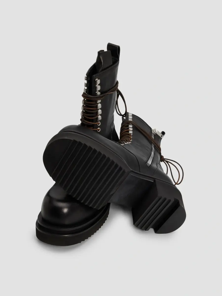 Rick Owens Men's Tower Lace-Up Bogun Boots | Thumbnail 5 Rick Owens Men's Tower Lace-Up Bogun Boots | Thumbnail 5