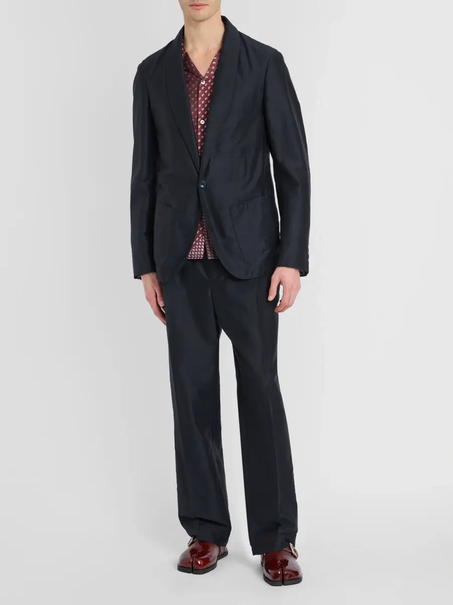 Maison Margiela Men's Cotton-Blend Drawstring Trousers | Thumbnail 2 Maison Margiela Men's Cotton-Blend Drawstring Trousers | Thumbnail 2