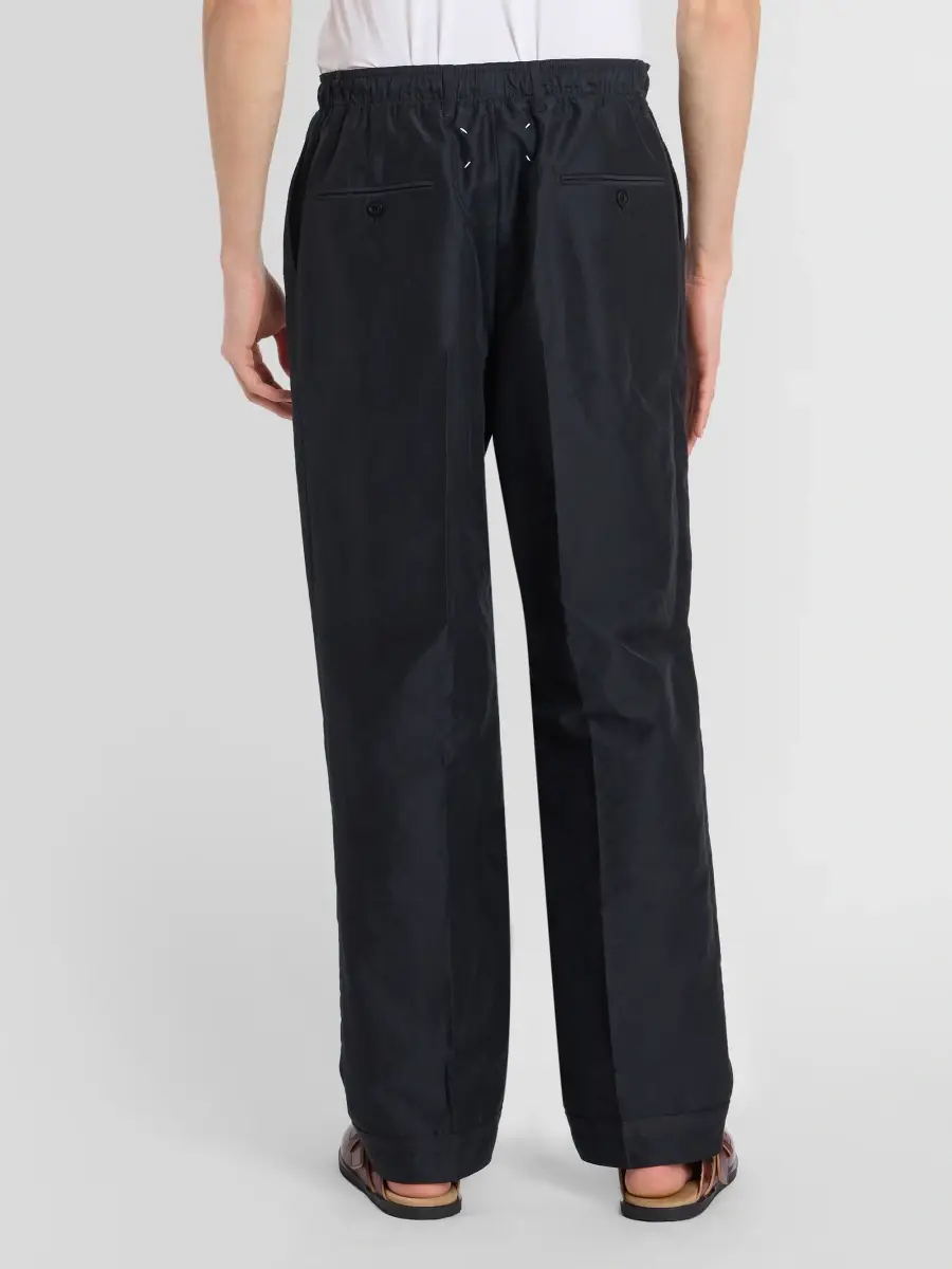 Maison Margiela Men's Cotton-Blend Drawstring Trousers | Thumbnail 3 Maison Margiela Men's Cotton-Blend Drawstring Trousers | Thumbnail 3