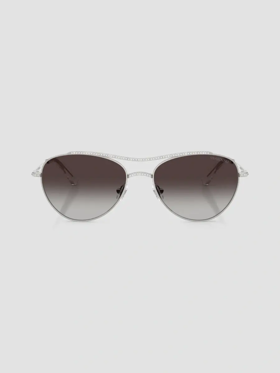 Swarovski Women's 56MM Crystal-Embellished Aviator Sunglasses | Thumbnail 2