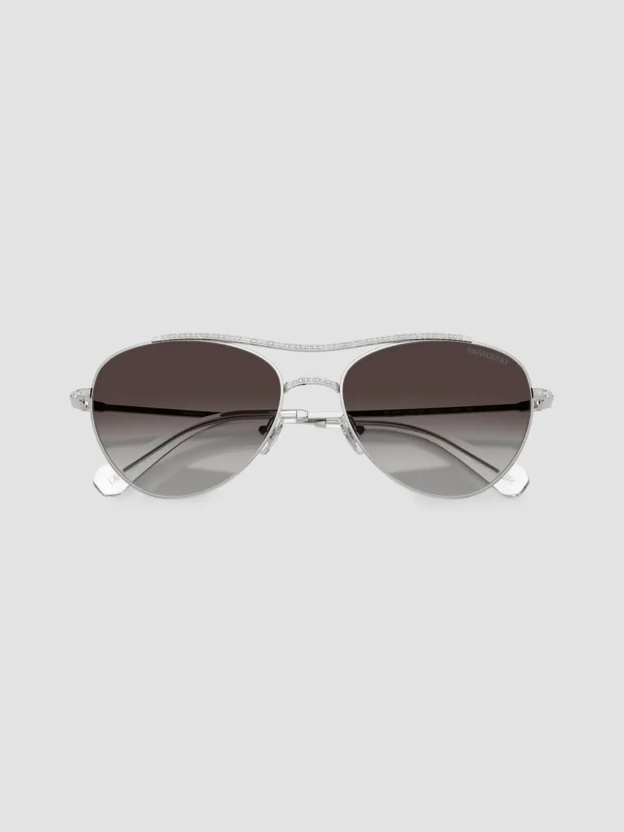 Swarovski Women's 56MM Crystal-Embellished Aviator Sunglasses | Thumbnail 5