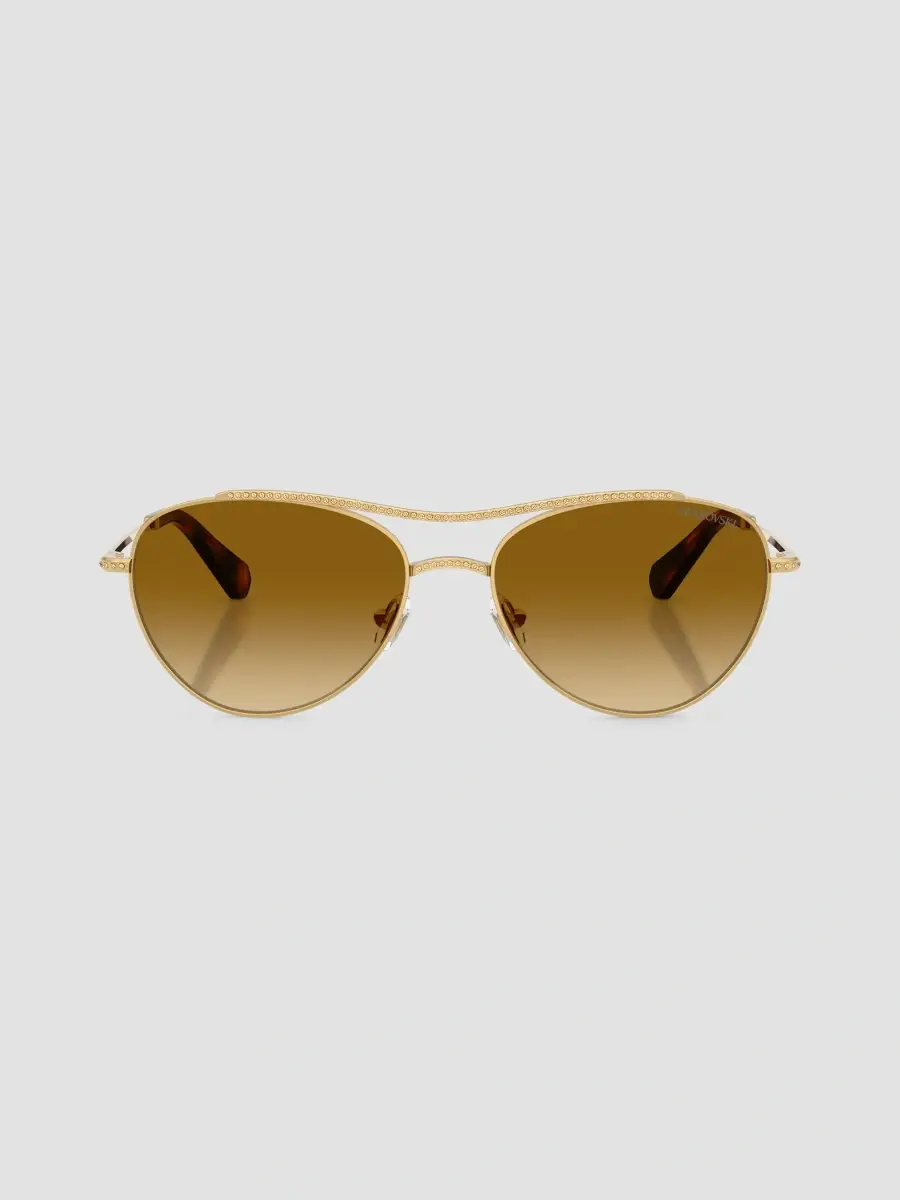 Swarovski Women's 56MM Crystal-Embellished Aviator Sunglasses | Thumbnail 2