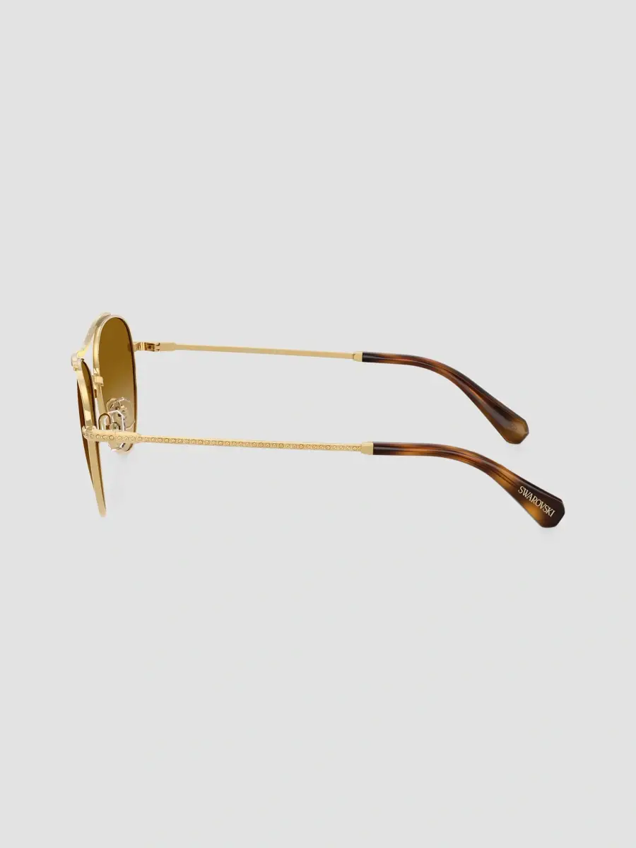 Swarovski Women's 56MM Crystal-Embellished Aviator Sunglasses | Thumbnail 4