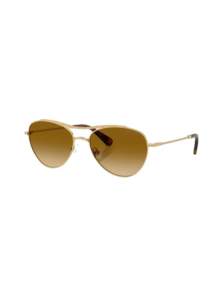 Women's 56MM Crystal-Embellished Aviator Sunglasses