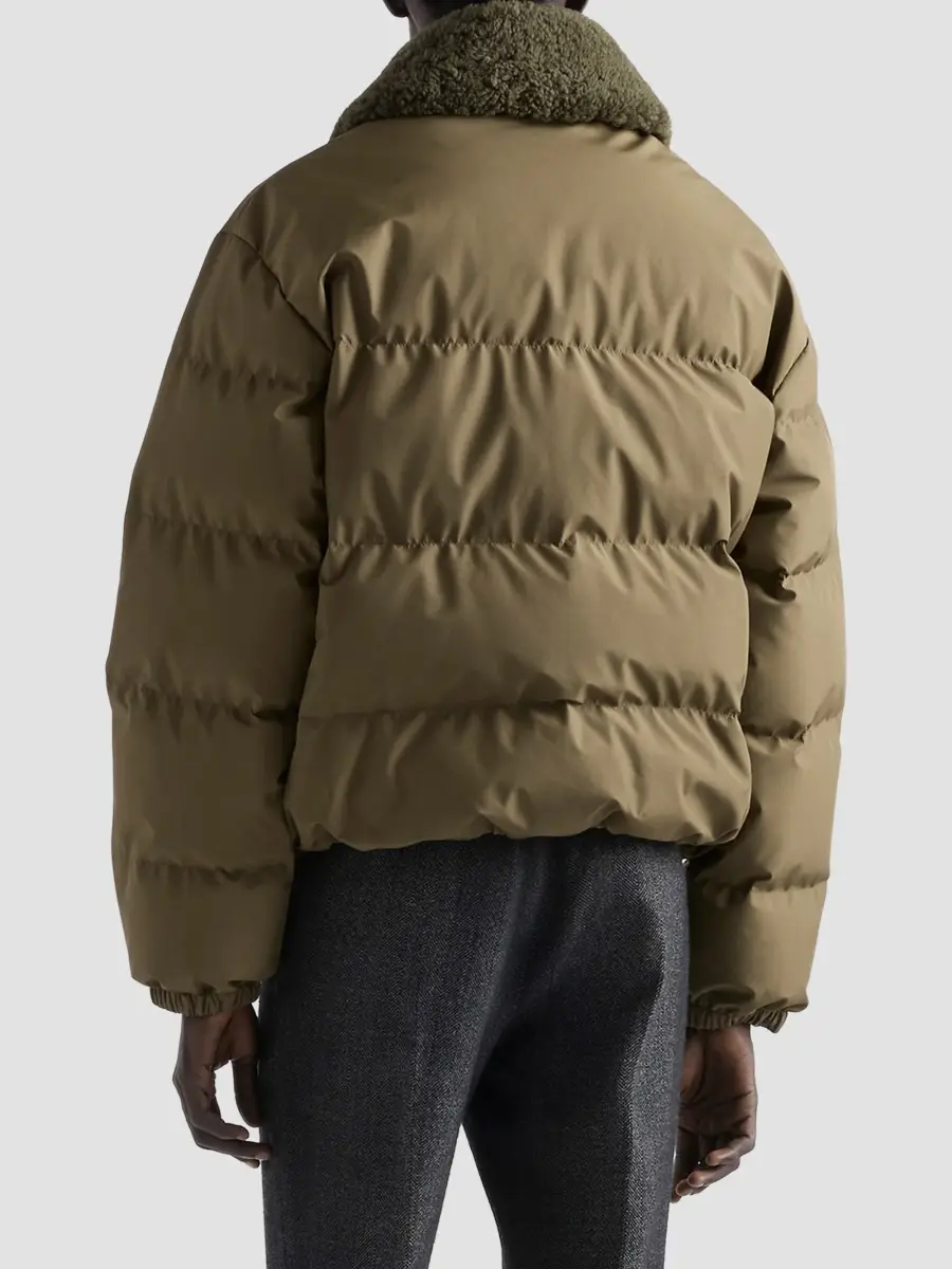 Prada Men's Medium-Weight Technical Fabric Down Jacket | Thumbnail 4 Prada Men's Medium-Weight Technical Fabric Down Jacket | Thumbnail 4