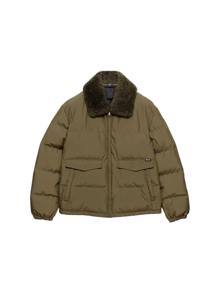 Prada Men's Medium-Weight Technical Fabric Down Jacket
