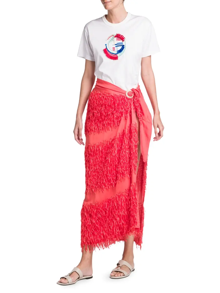 Giorgio Armani Women's Fringe Sarong Skirt | Thumbnail 2 Giorgio Armani Women's Fringe Sarong Skirt | Thumbnail 2