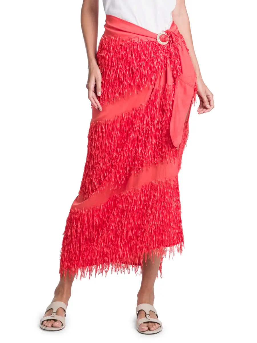 Giorgio Armani Women's Fringe Sarong Skirt | Thumbnail 3 Giorgio Armani Women's Fringe Sarong Skirt | Thumbnail 3