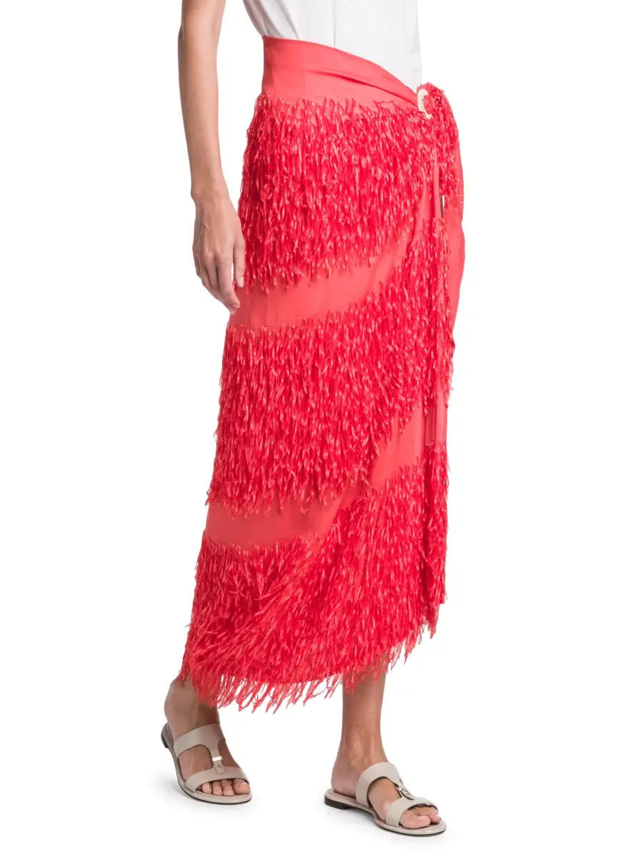 Giorgio Armani Women's Fringe Sarong Skirt | Thumbnail 4 Giorgio Armani Women's Fringe Sarong Skirt | Thumbnail 4