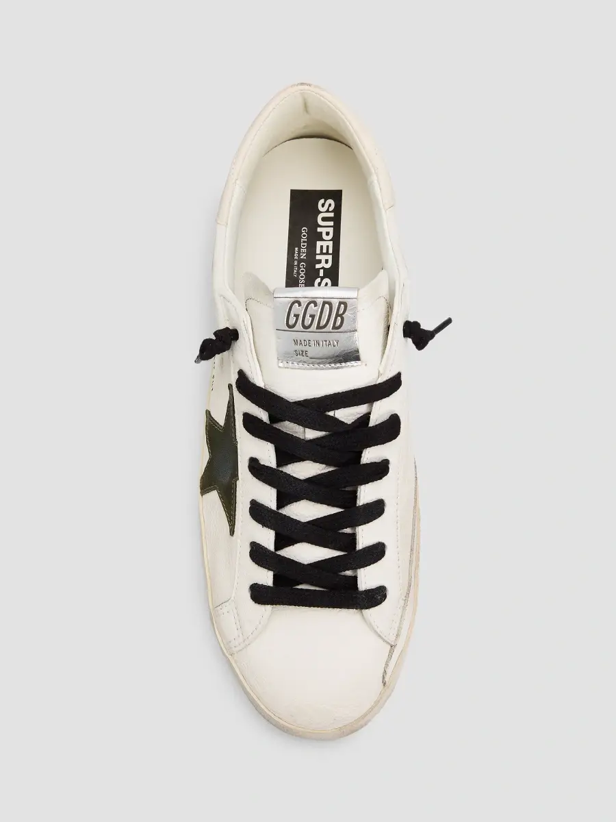 Golden Goose Men's Super-Star Low-Top Leather Sneakers | Thumbnail 6 Golden Goose Men's Super-Star Low-Top Leather Sneakers | Thumbnail 6