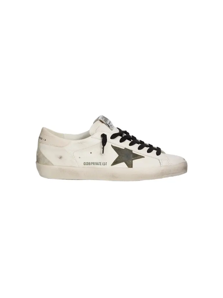 Golden Goose Men's Super-Star Low-Top Leather Sneakers