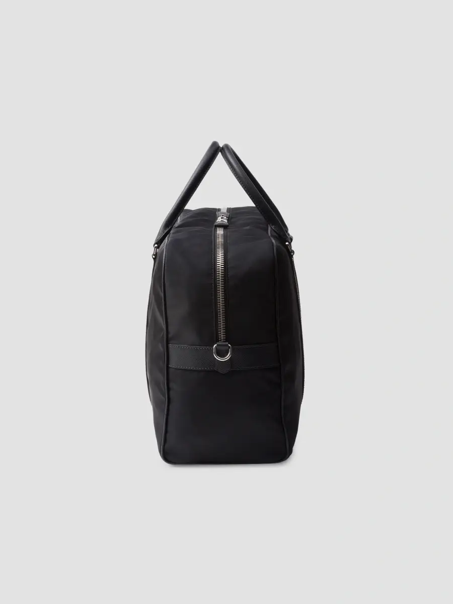 Prada Men's Re-Nylon and Saffiano Leather Duffel Bag | Thumbnail 7 Prada Men's Re-Nylon and Saffiano Leather Duffel Bag | Thumbnail 7