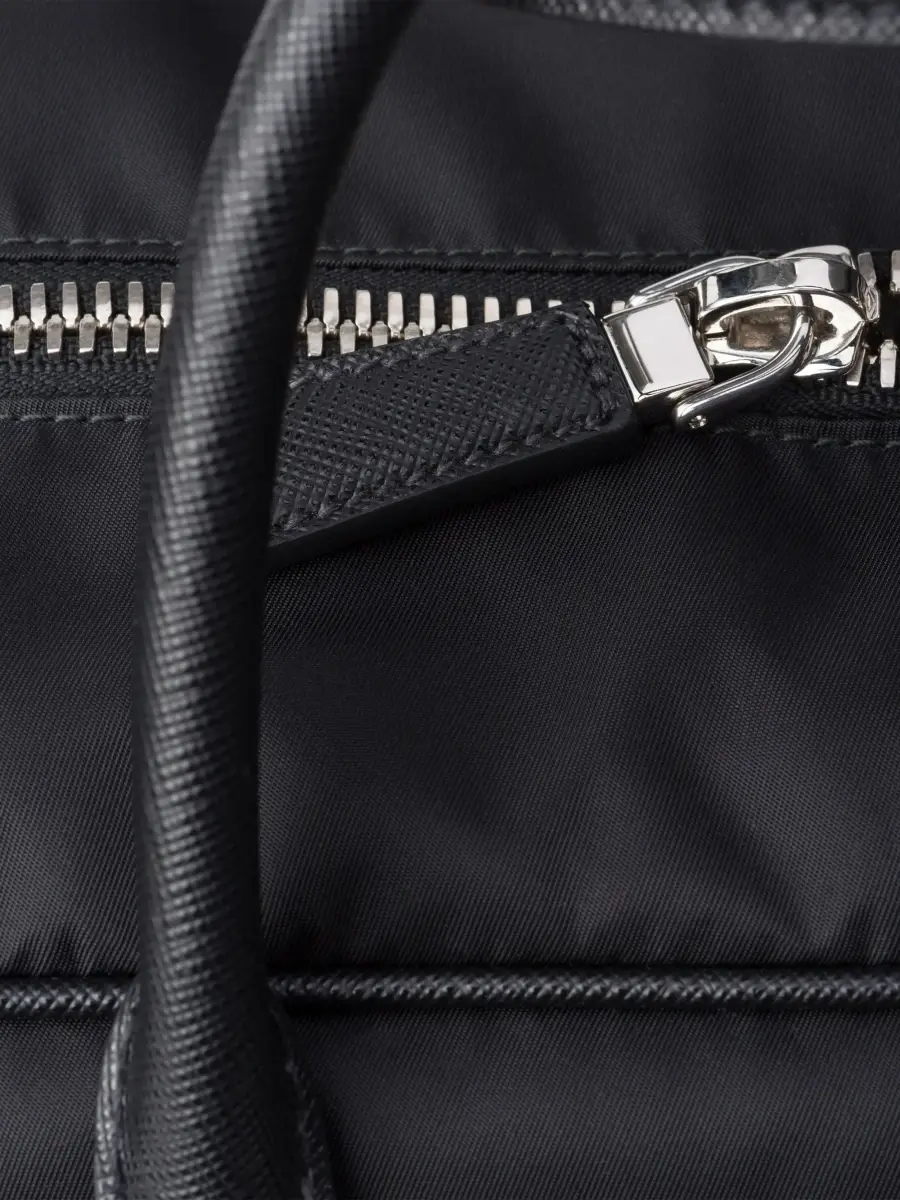 Prada Men's Re-Nylon and Saffiano Leather Duffel Bag | Thumbnail 8 Prada Men's Re-Nylon and Saffiano Leather Duffel Bag | Thumbnail 8