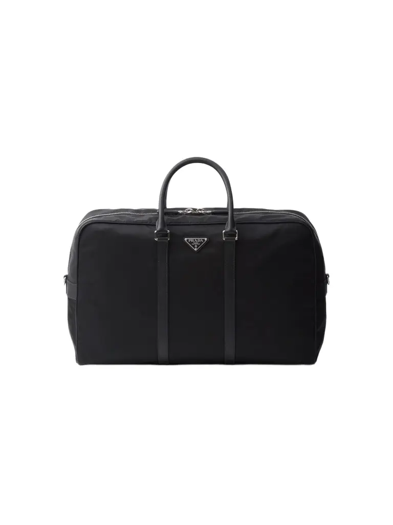 Prada Men's Re-Nylon and Saffiano Leather Duffel Bag