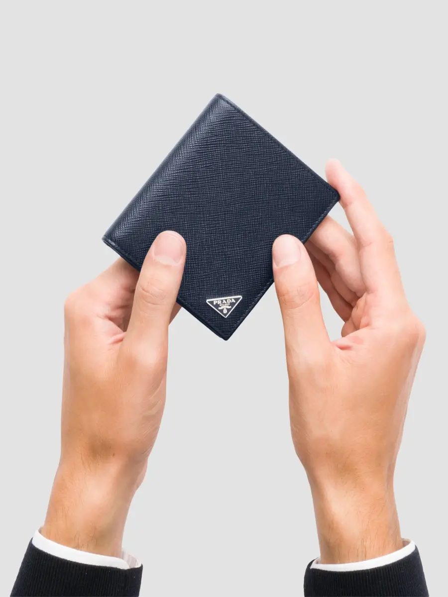 Prada Men's Saffiano Leather Wallet | Thumbnail 6 Prada Men's Saffiano Leather Wallet | Thumbnail 6