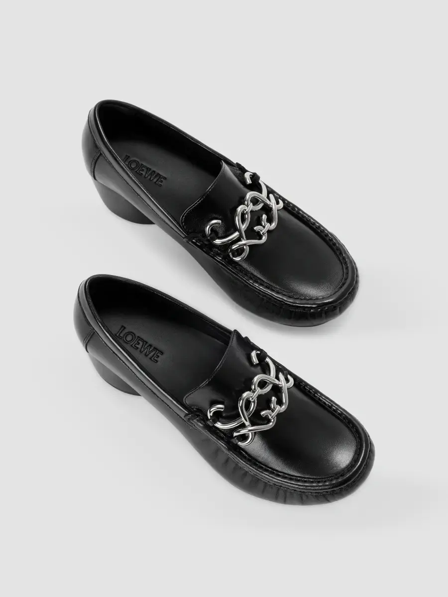 Loewe Women's Oval Double L 45MM Leather Loafers | Thumbnail 3 Loewe Women's Oval Double L 45MM Leather Loafers | Thumbnail 3