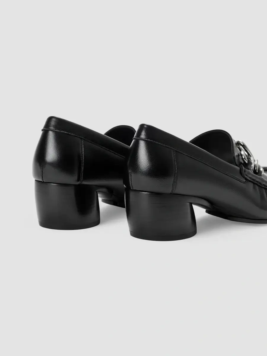 Loewe Women's Oval Double L 45MM Leather Loafers | Thumbnail 4 Loewe Women's Oval Double L 45MM Leather Loafers | Thumbnail 4