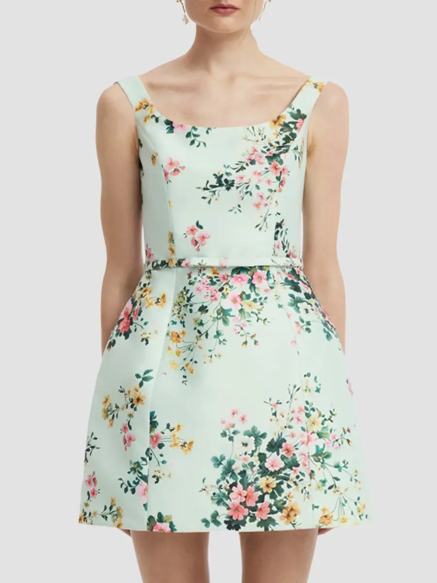 LEO LIN Women's Sojourn Lyra Floral Mini Dress | Thumbnail 4 LEO LIN Women's Sojourn Lyra Floral Mini Dress | Thumbnail 4