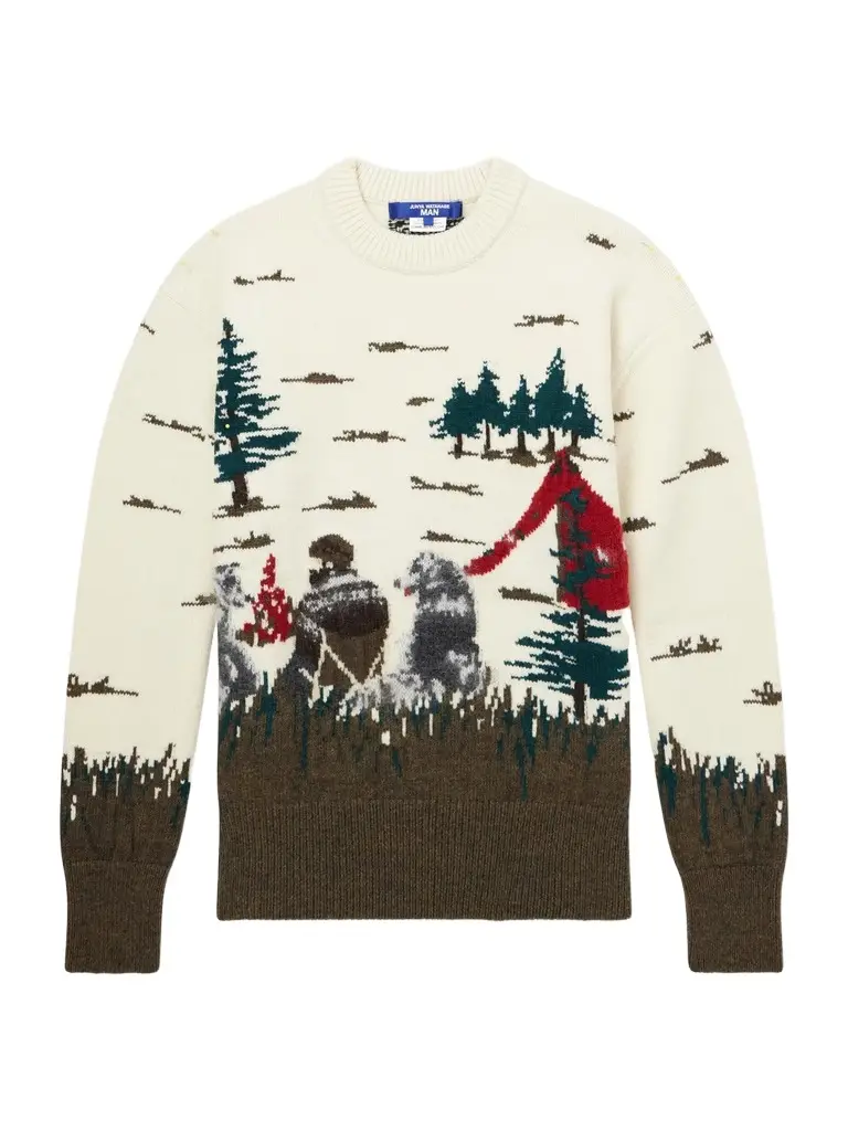 Junya Watanabe Intarsia-Knit Wool Sweater - Men