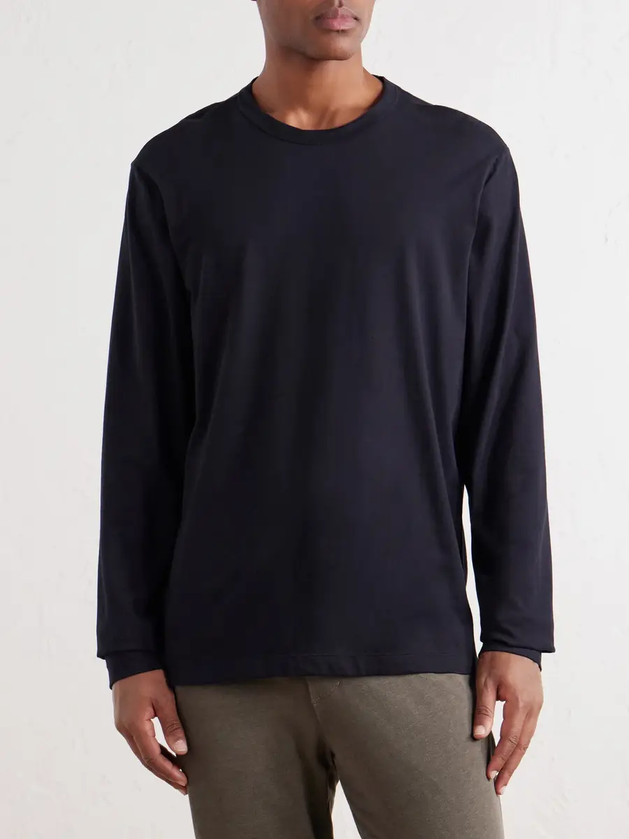 James Perse Luxe Cotton-Jersey Shirt - Men | Thumbnail 3 James Perse Luxe Cotton-Jersey Shirt - Men | Thumbnail 3
