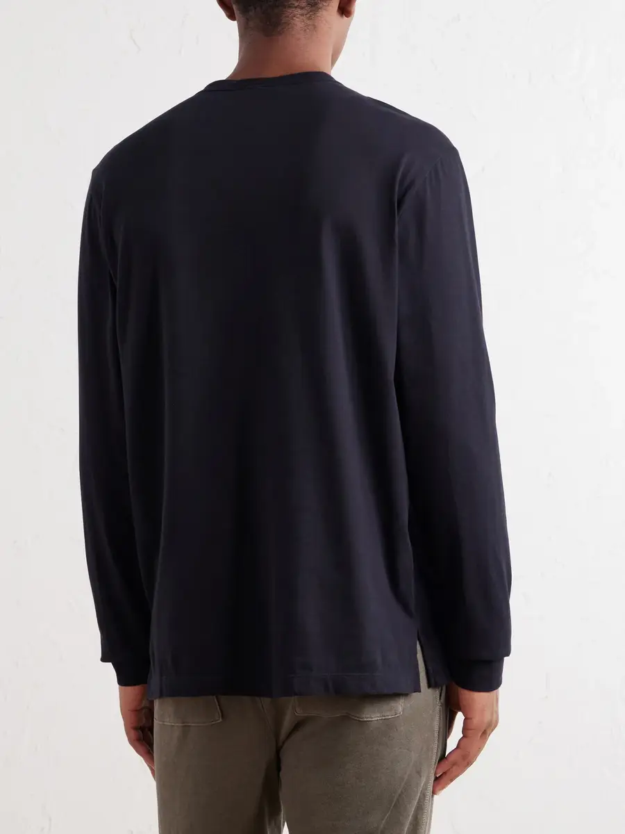 James Perse Luxe Cotton-Jersey Shirt - Men | Thumbnail 4 James Perse Luxe Cotton-Jersey Shirt - Men | Thumbnail 4
