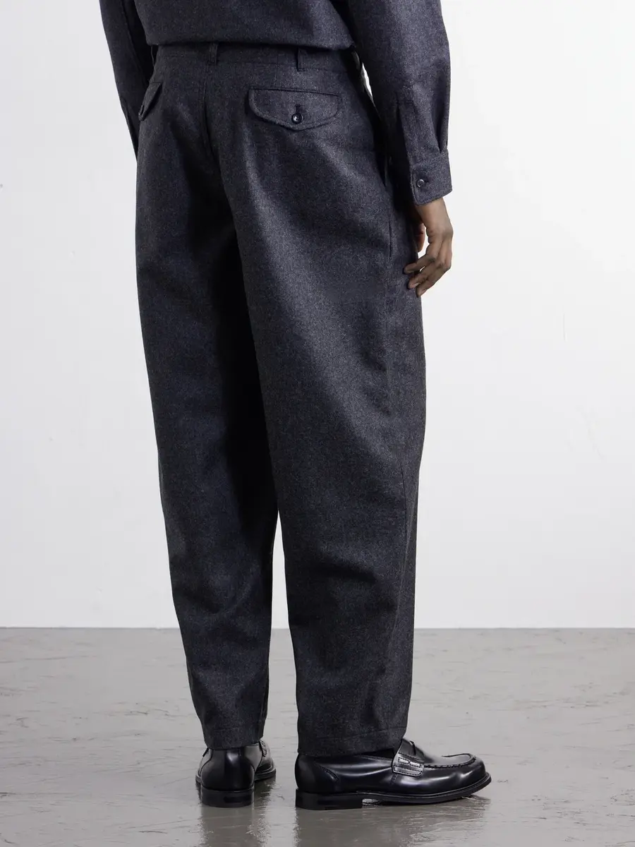 Comme des Garçons SHIRT Wide-Leg Pleated Wool-Blend Flannel Trousers - Men | Thumbnail 3 Comme des Garçons SHIRT Wide-Leg Pleated Wool-Blend Flannel Trousers - Men | Thumbnail 3