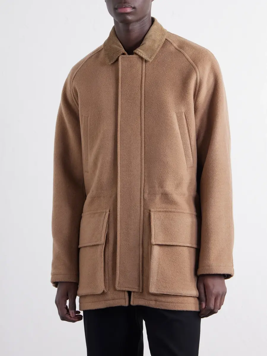 J. Mueser Panelled Corduroy-Trimmed Camel Hair Jacket - Men | Thumbnail 3 J. Mueser Panelled Corduroy-Trimmed Camel Hair Jacket - Men | Thumbnail 3