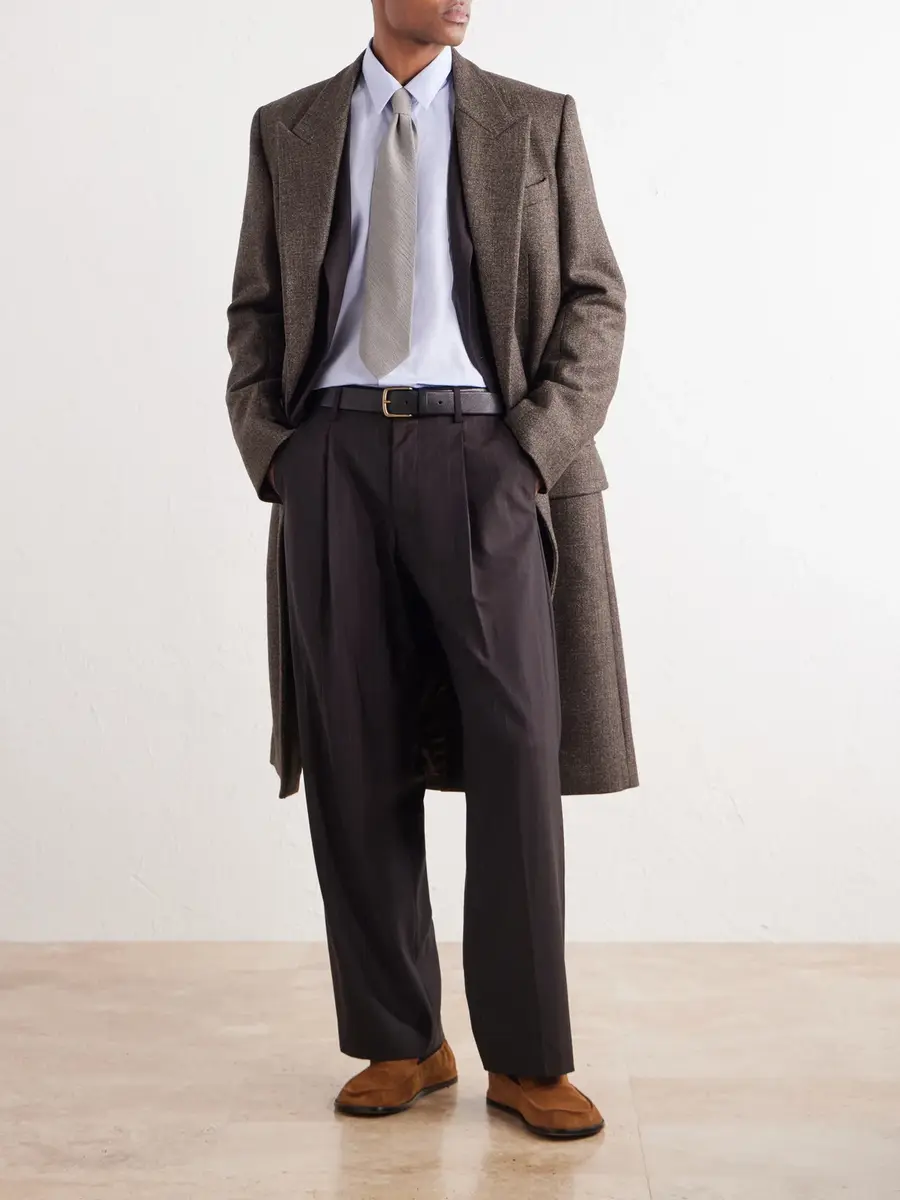 Acne Studios Checked Wool-Blend Twill Coat - Men | Thumbnail 2 Acne Studios Checked Wool-Blend Twill Coat - Men | Thumbnail 2