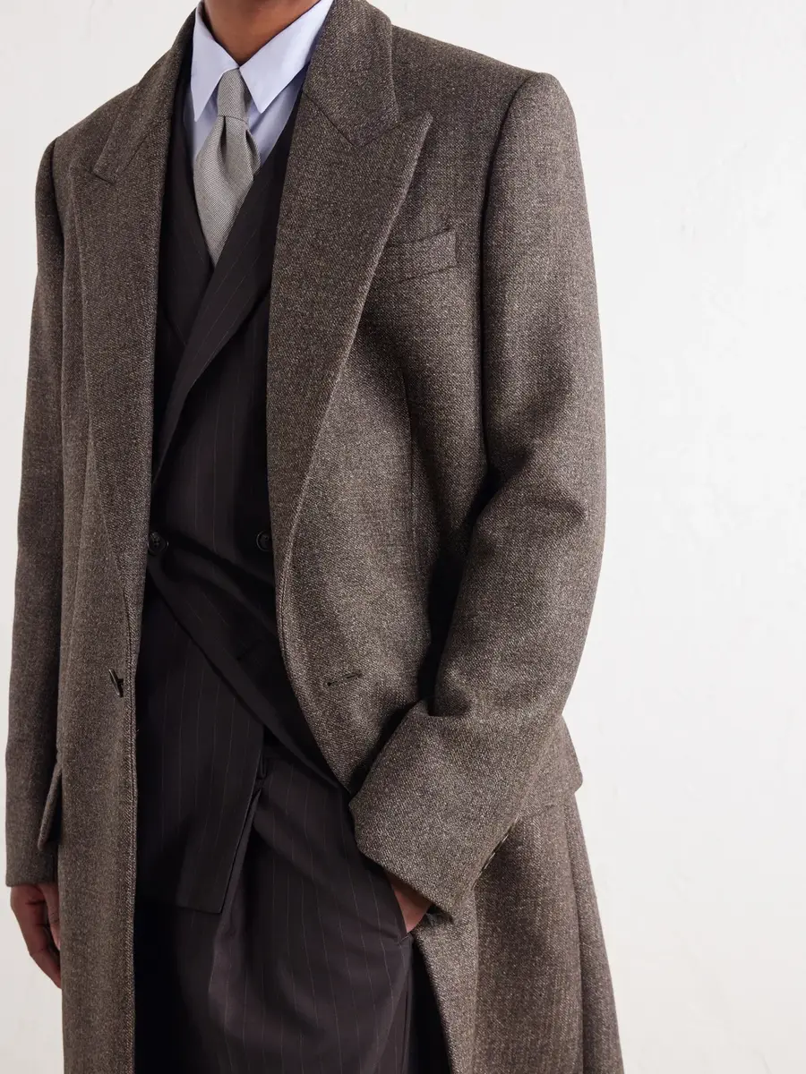 Acne Studios Checked Wool-Blend Twill Coat - Men | Thumbnail 5 Acne Studios Checked Wool-Blend Twill Coat - Men | Thumbnail 5
