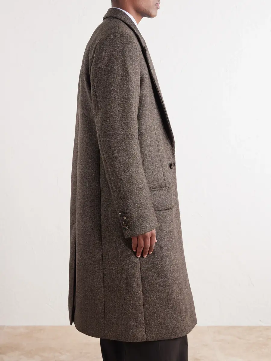 Acne Studios Checked Wool-Blend Twill Coat - Men | Thumbnail 6 Acne Studios Checked Wool-Blend Twill Coat - Men | Thumbnail 6