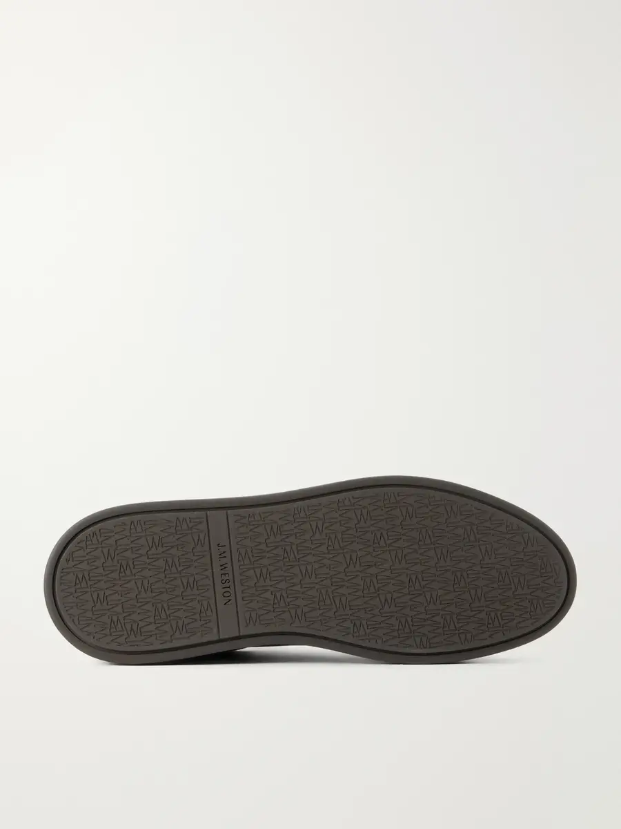 J.M. Weston On Time Suede-Trimmed Leather Sneakers - Men | Thumbnail 3 J.M. Weston On Time Suede-Trimmed Leather Sneakers - Men | Thumbnail 3