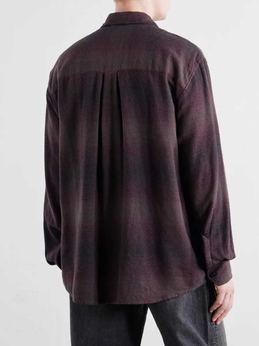 Our Legacy Above Checked Cotton-Blend Flannel Shirt - Men | Thumbnail 4