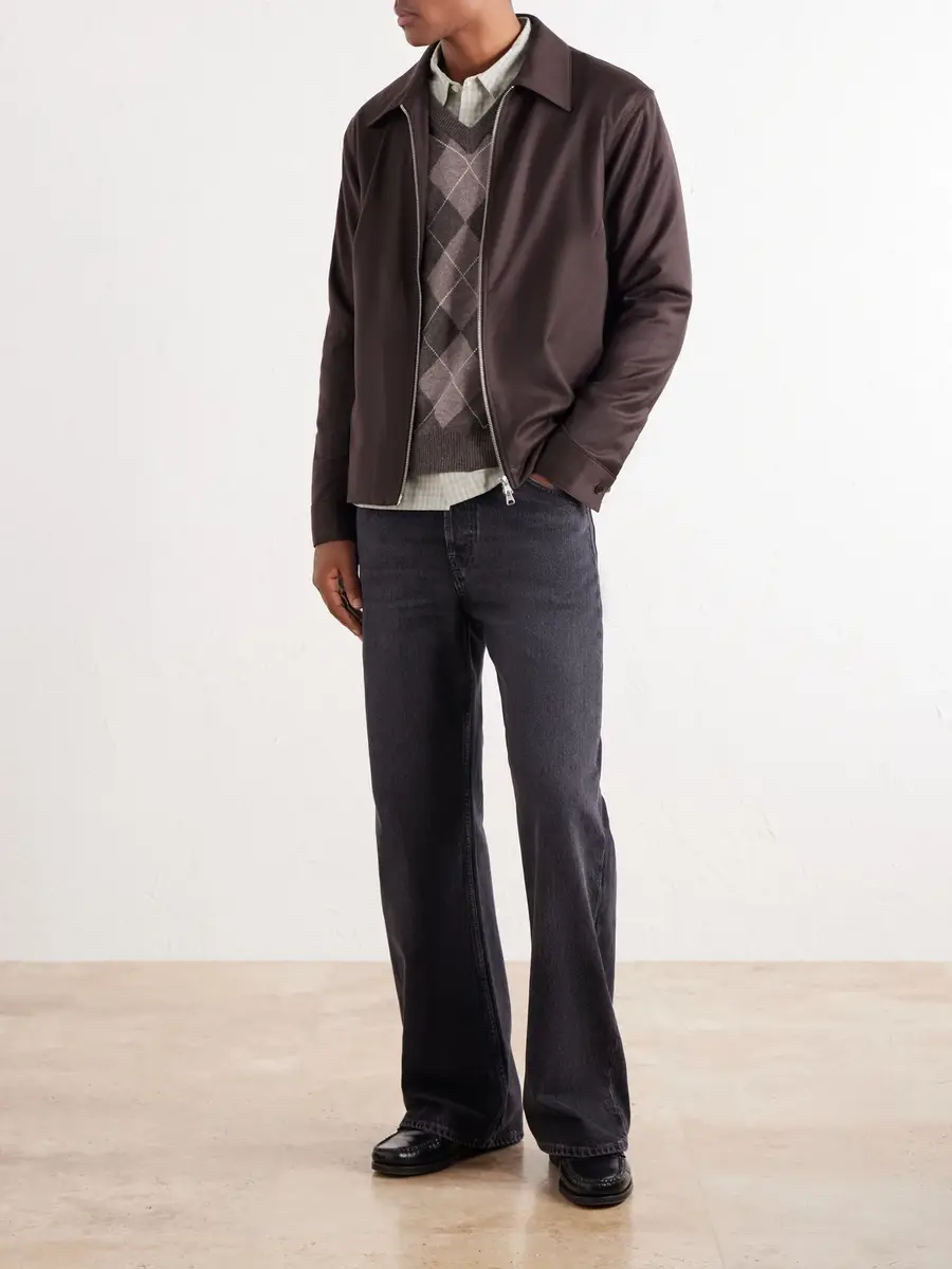 NN07 Alban 10052 Brushed Wool-Blend Flannel Blouson - Men | Thumbnail 2 NN07 Alban 10052 Brushed Wool-Blend Flannel Blouson - Men | Thumbnail 2