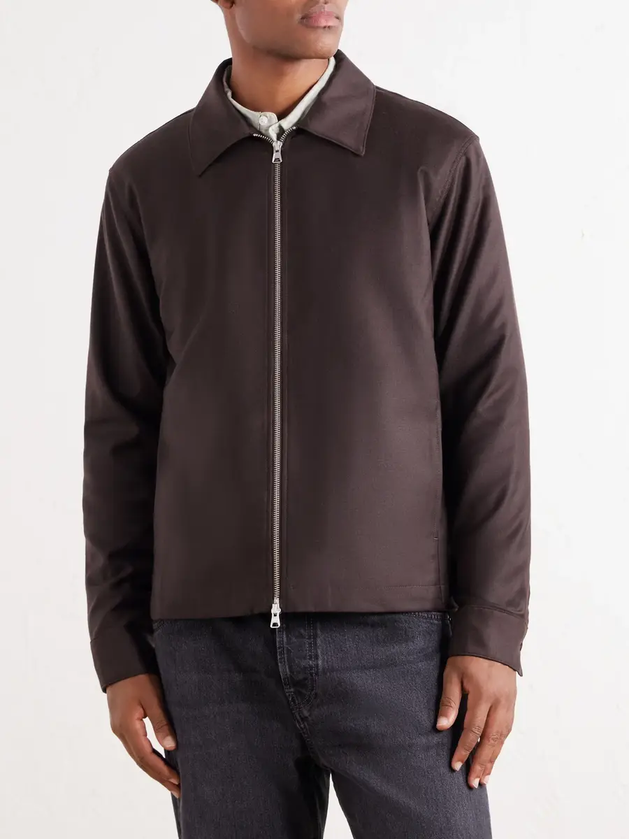 NN07 Alban 10052 Brushed Wool-Blend Flannel Blouson - Men | Thumbnail 3 NN07 Alban 10052 Brushed Wool-Blend Flannel Blouson - Men | Thumbnail 3