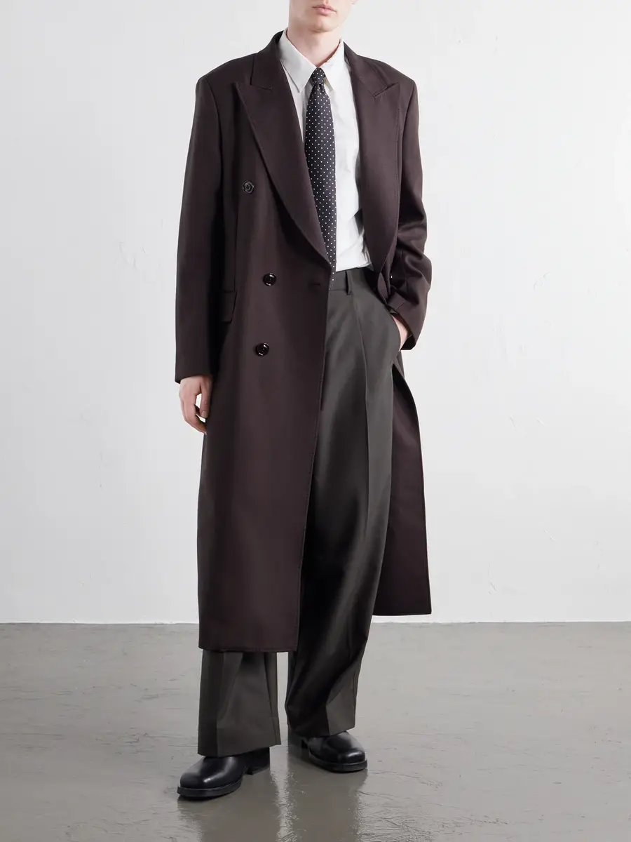 Our Legacy Extended Whale Double-Breasted Virgin Wool-Twill Coat - Men | Thumbnail 2