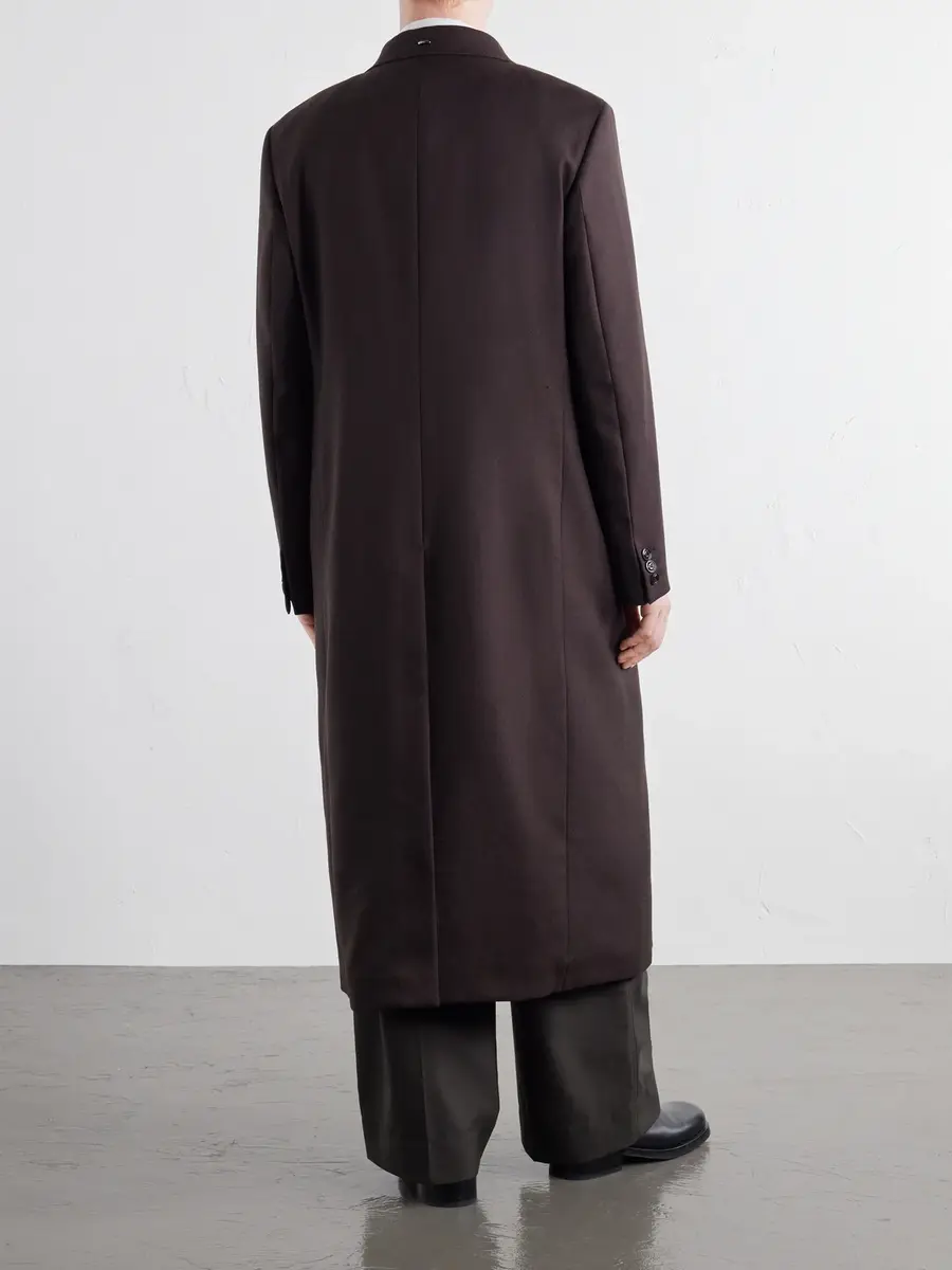 Our Legacy Extended Whale Double-Breasted Virgin Wool-Twill Coat - Men | Thumbnail 4