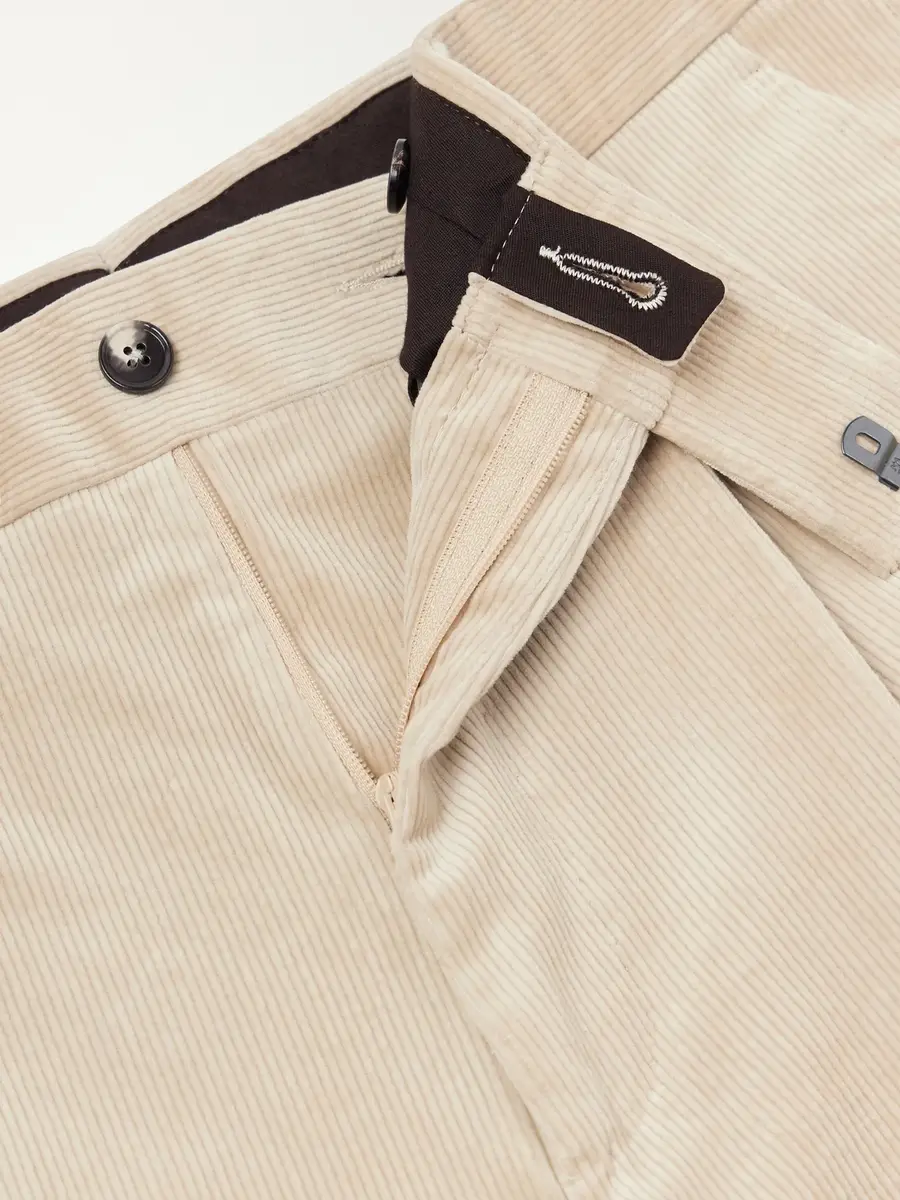Zegna Pleated Straight-Leg Cotton-Corduroy Trousers - Men | Thumbnail 6 Zegna Pleated Straight-Leg Cotton-Corduroy Trousers - Men | Thumbnail 6