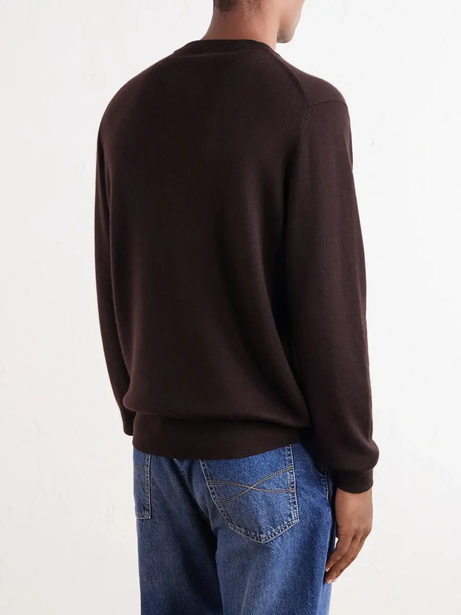 Thom Sweeney Cashmere and Silk-Blend Jersey Sweater - Men | Thumbnail 4 Thom Sweeney Cashmere and Silk-Blend Jersey Sweater - Men | Thumbnail 4