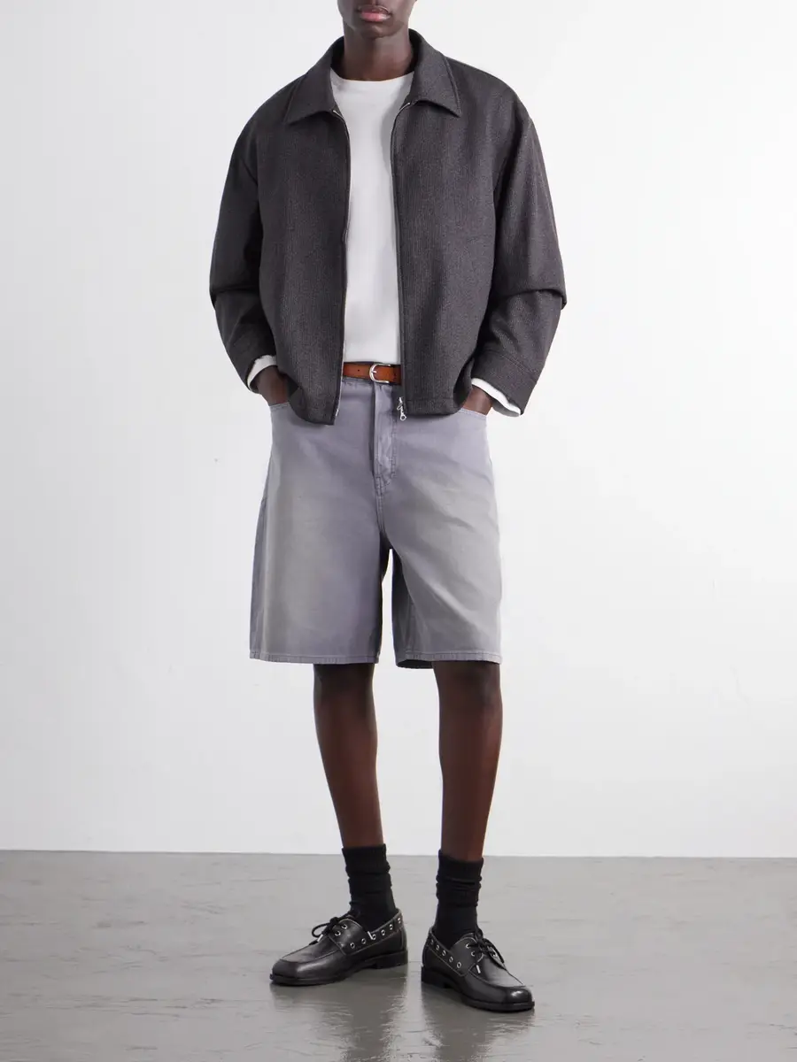Frame Faded Cotton-Canvas Shorts - Men | Thumbnail 2 Frame Faded Cotton-Canvas Shorts - Men | Thumbnail 2