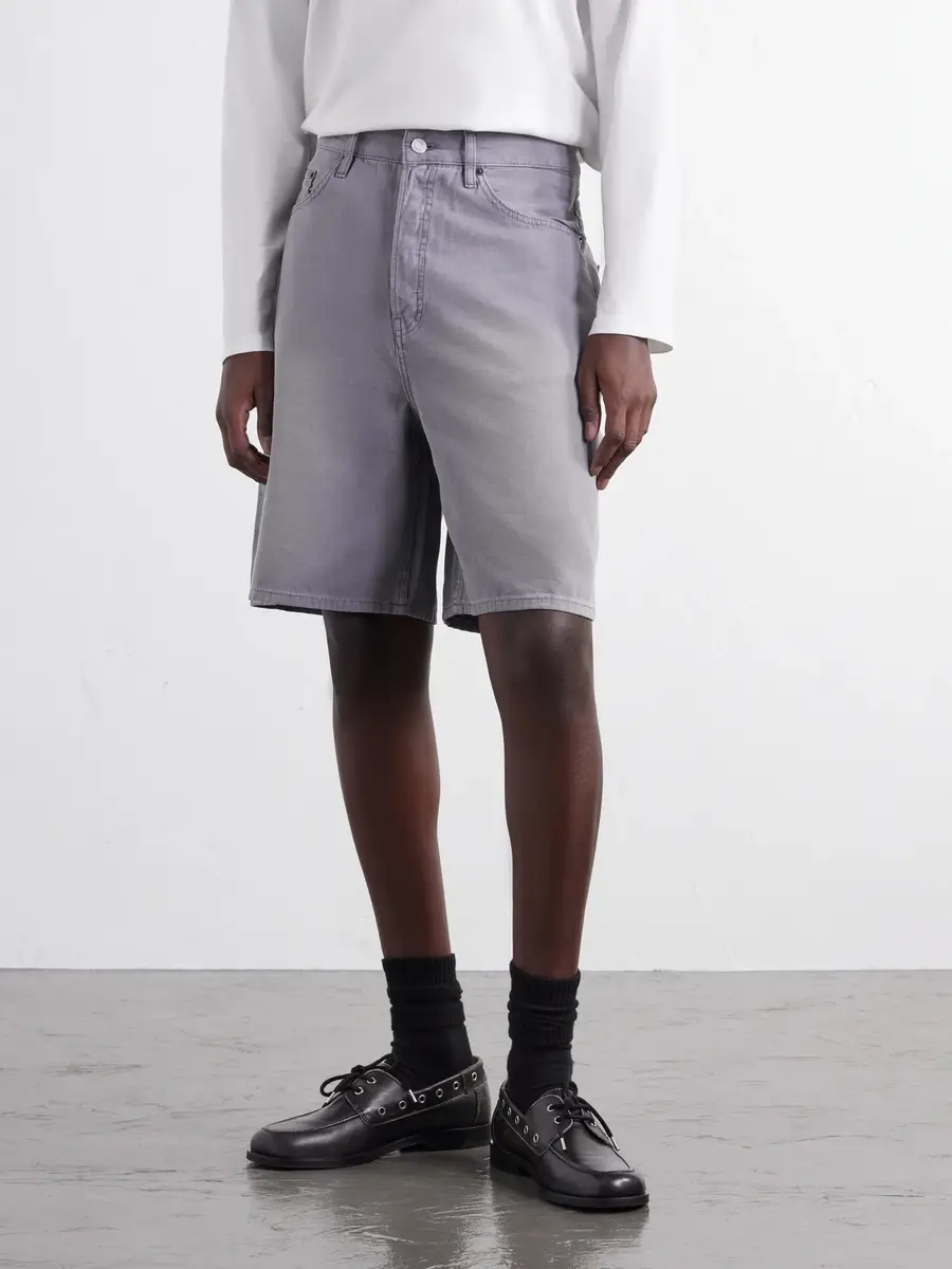 Frame Faded Cotton-Canvas Shorts - Men | Thumbnail 3 Frame Faded Cotton-Canvas Shorts - Men | Thumbnail 3