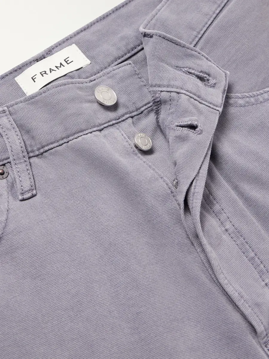 Frame Faded Cotton-Canvas Shorts - Men | Thumbnail 6 Frame Faded Cotton-Canvas Shorts - Men | Thumbnail 6