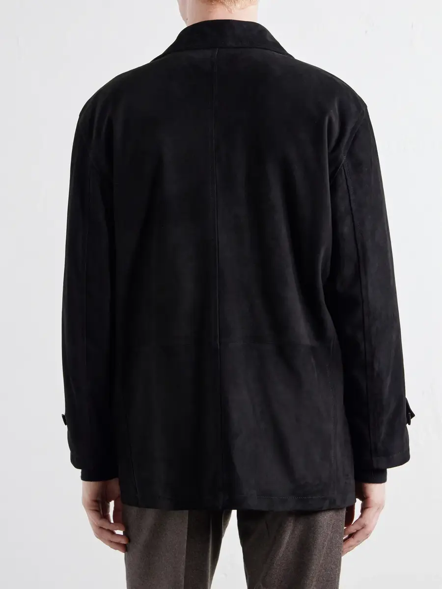 Stòffa Double-Breasted Suede Jacket - Men | Thumbnail 4 Stòffa Double-Breasted Suede Jacket - Men | Thumbnail 4