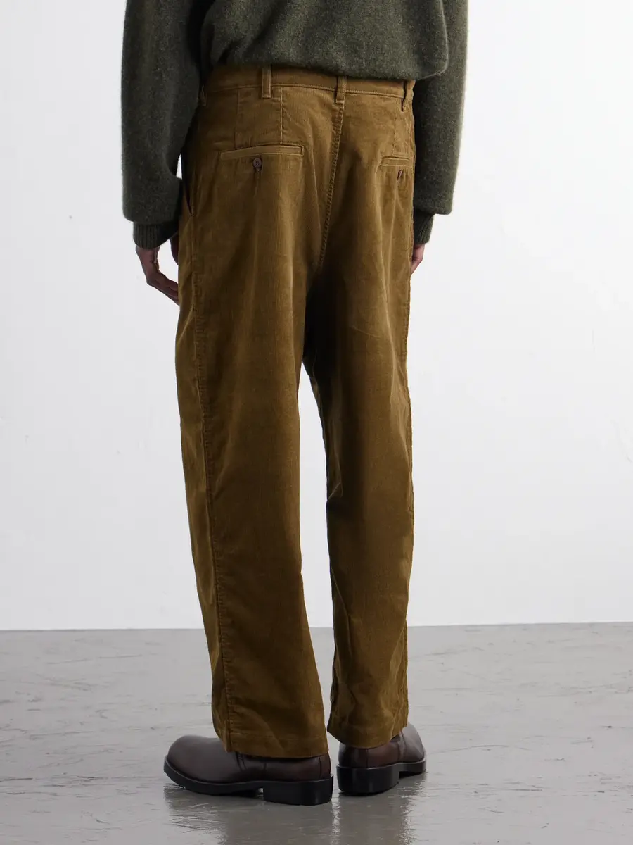 Junya Watanabe Wide-Leg Pleated Garment-Washed Cotton-Blend Corduroy Trousers - Men | Thumbnail 4 Junya Watanabe Wide-Leg Pleated Garment-Washed Cotton-Blend Corduroy Trousers - Men | Thumbnail 4