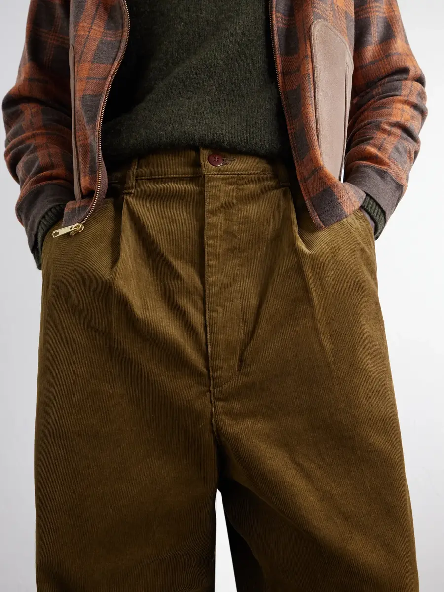 Junya Watanabe Wide-Leg Pleated Garment-Washed Cotton-Blend Corduroy Trousers - Men | Thumbnail 5 Junya Watanabe Wide-Leg Pleated Garment-Washed Cotton-Blend Corduroy Trousers - Men | Thumbnail 5