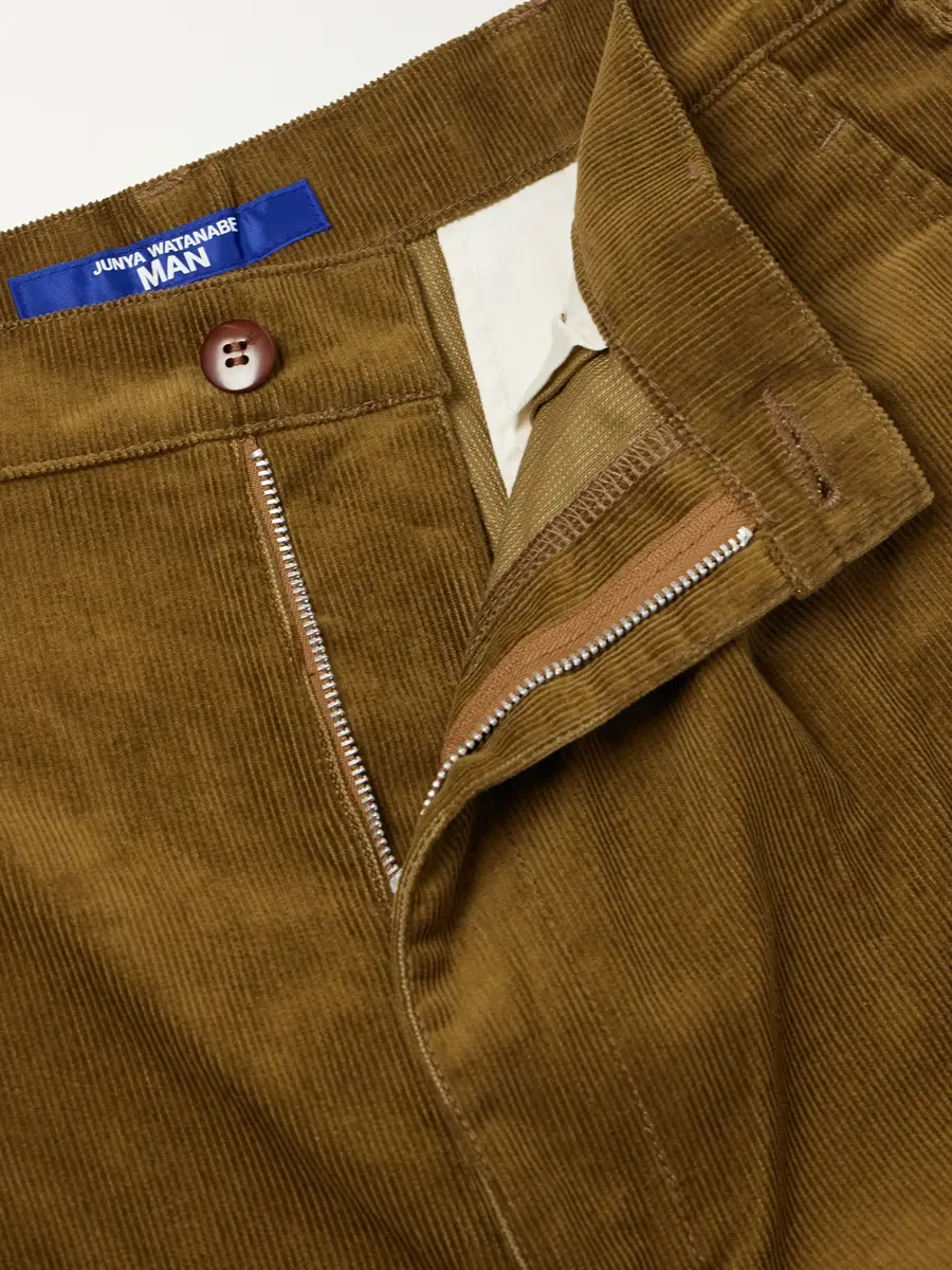 Junya Watanabe Wide-Leg Pleated Garment-Washed Cotton-Blend Corduroy Trousers - Men | Thumbnail 6 Junya Watanabe Wide-Leg Pleated Garment-Washed Cotton-Blend Corduroy Trousers - Men | Thumbnail 6