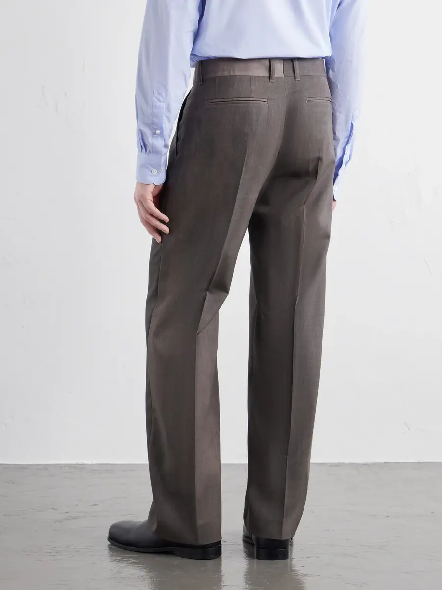 Our Legacy Slack Straight-Leg Pleated Virgin-Wool Twill Suit Trousers - Men | Thumbnail 4