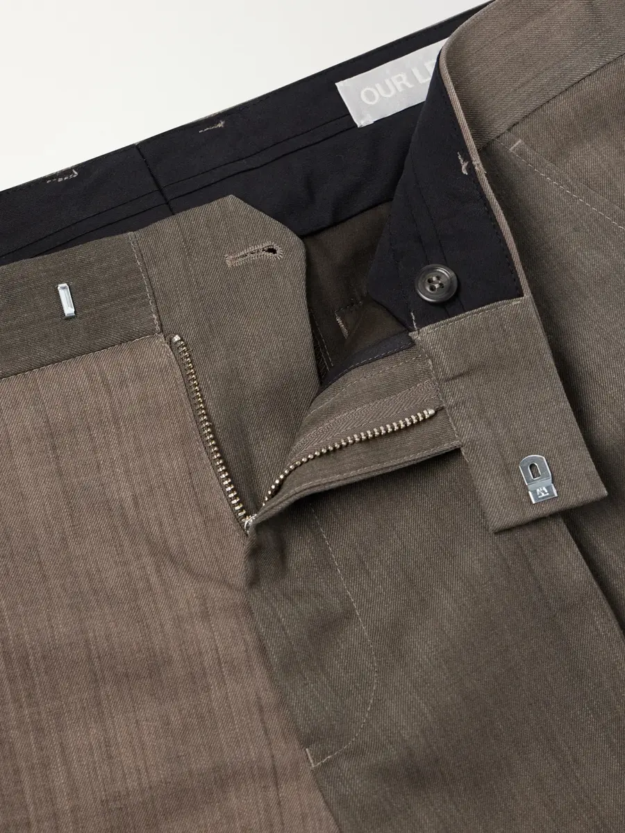 Our Legacy Slack Straight-Leg Pleated Virgin-Wool Twill Suit Trousers - Men | Thumbnail 6