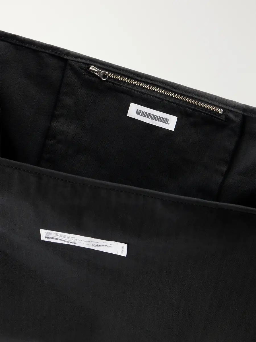 Neighborhood Newspaper Herringbone Cotton Messenger Bag - Men | Thumbnail 6