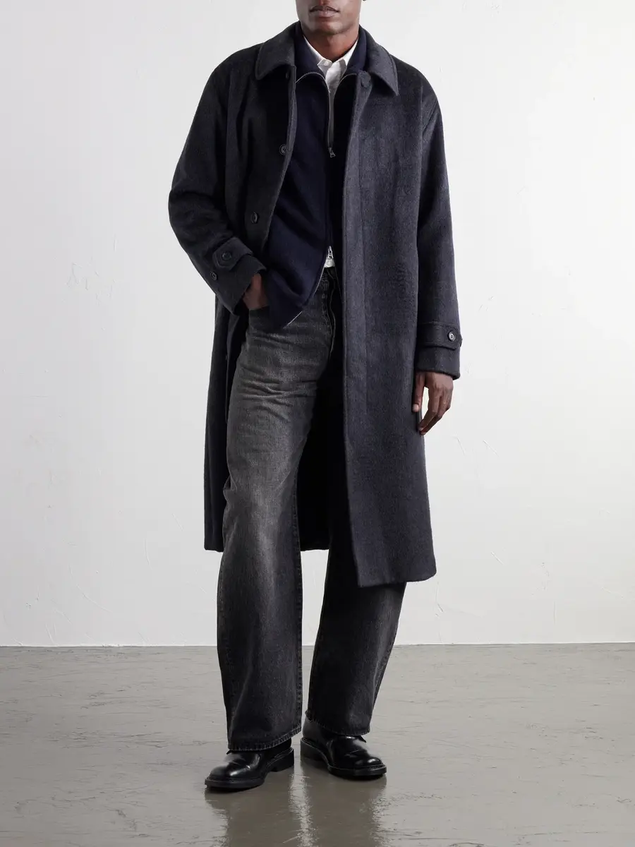 NN07 Gibson 80040 Brushed Wool-Blend Flannel Coat - Men | Thumbnail 2 NN07 Gibson 80040 Brushed Wool-Blend Flannel Coat - Men | Thumbnail 2