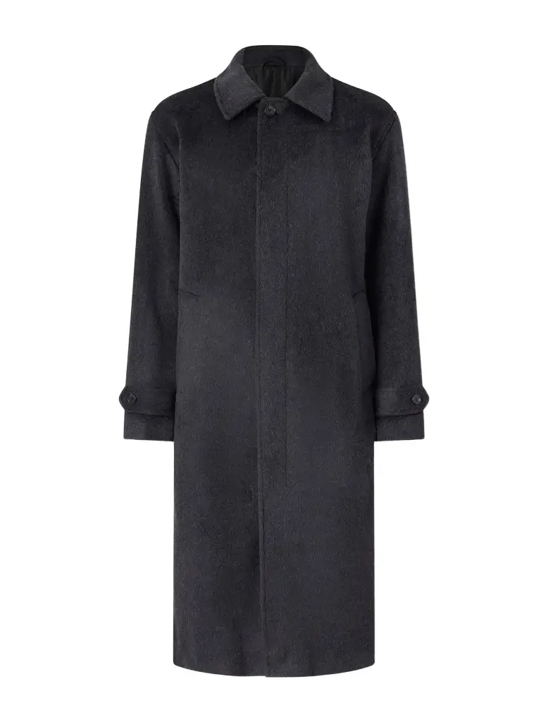 NN07 Gibson 80040 Brushed Wool-Blend Flannel Coat - Men